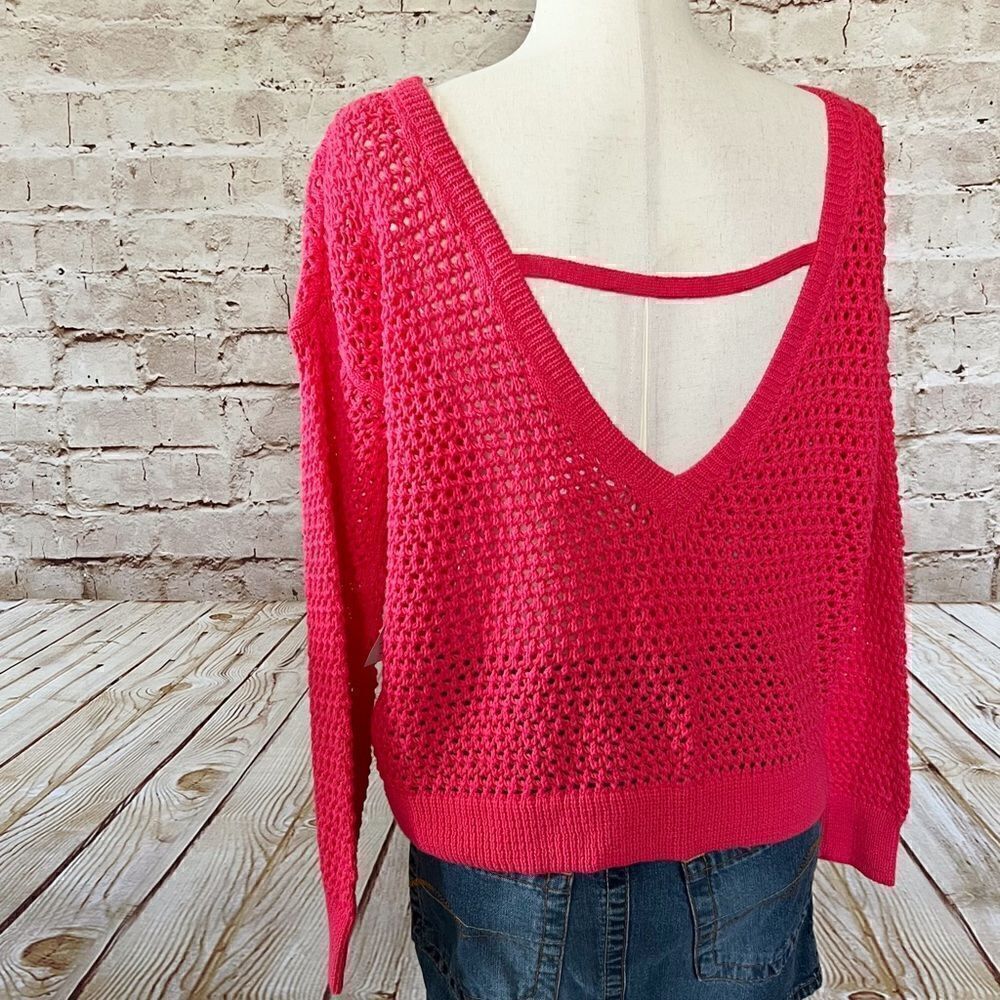 Victoria’s Secret open knit crochet sweater vintage - Picture 4 of 5